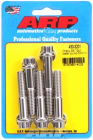 ARP Water Pump Bolt Kit, Stainless Steel, 12pt  Chev SB & BB With Long Water Pump